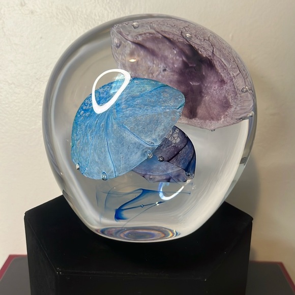 Caithness RARE "Spirits of the Sea" Extra Large 3 Jellyfish Paperweight 3/100 - Picture 10 of 10